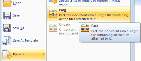 Mind Map, Pack & Go, embedding files, Mind Mapping software