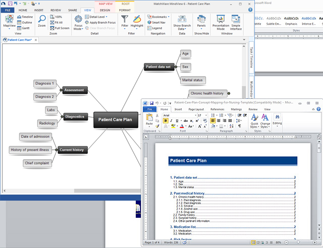 concept map nursing