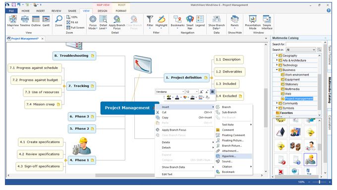 Mind Map Creator | Matchware MindView Mind Mapping Software